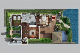 Two Bedroom Lagoon Villa